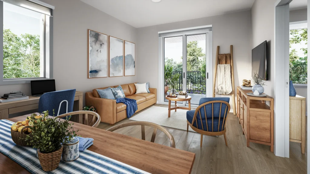 1 bedroom living